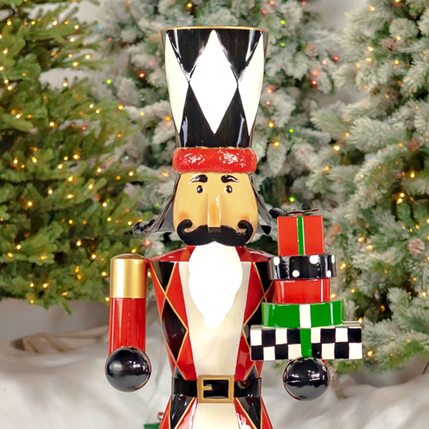 Nutcracker with Christmas Gifts Statue 65" H - Image 2