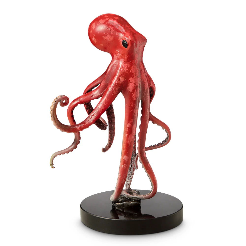 Octopus Surfacing Sculpture on Museum Base