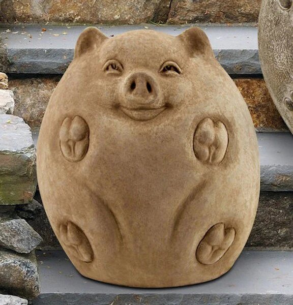 Oink the Pig Cement Garden Statue - Image 2