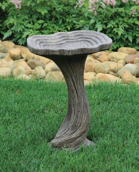 One Piece Driftwood Birdbath 22" Tsll - Image 2