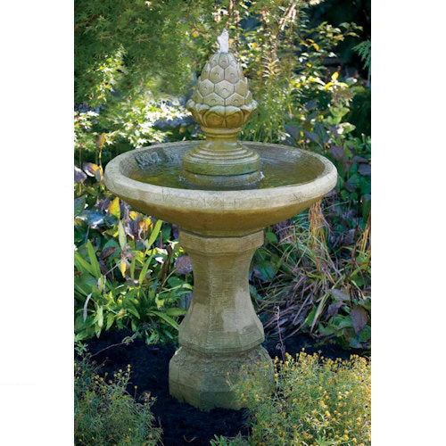 One Tier Roman Pinecone Fountain 43.5" H