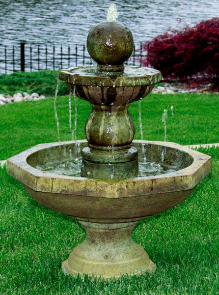 Opal Octagonal Cement Fountain