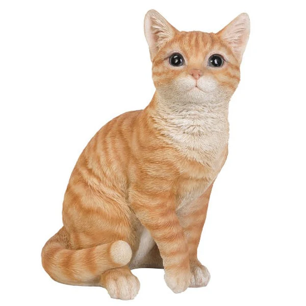Orange Tabby Cat Sculpture