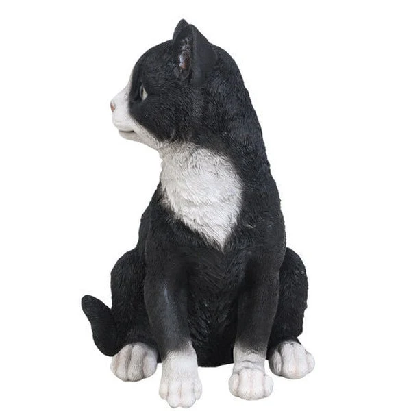 Black and White Cat Sculpture - Image 2