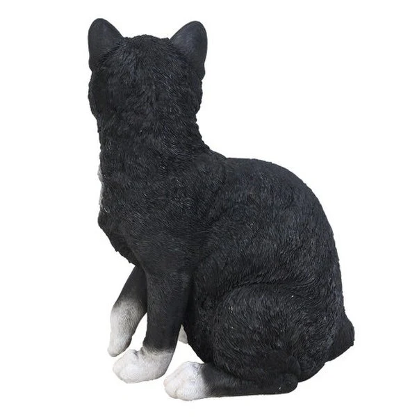 Black and White Cat Sculpture - Image 4