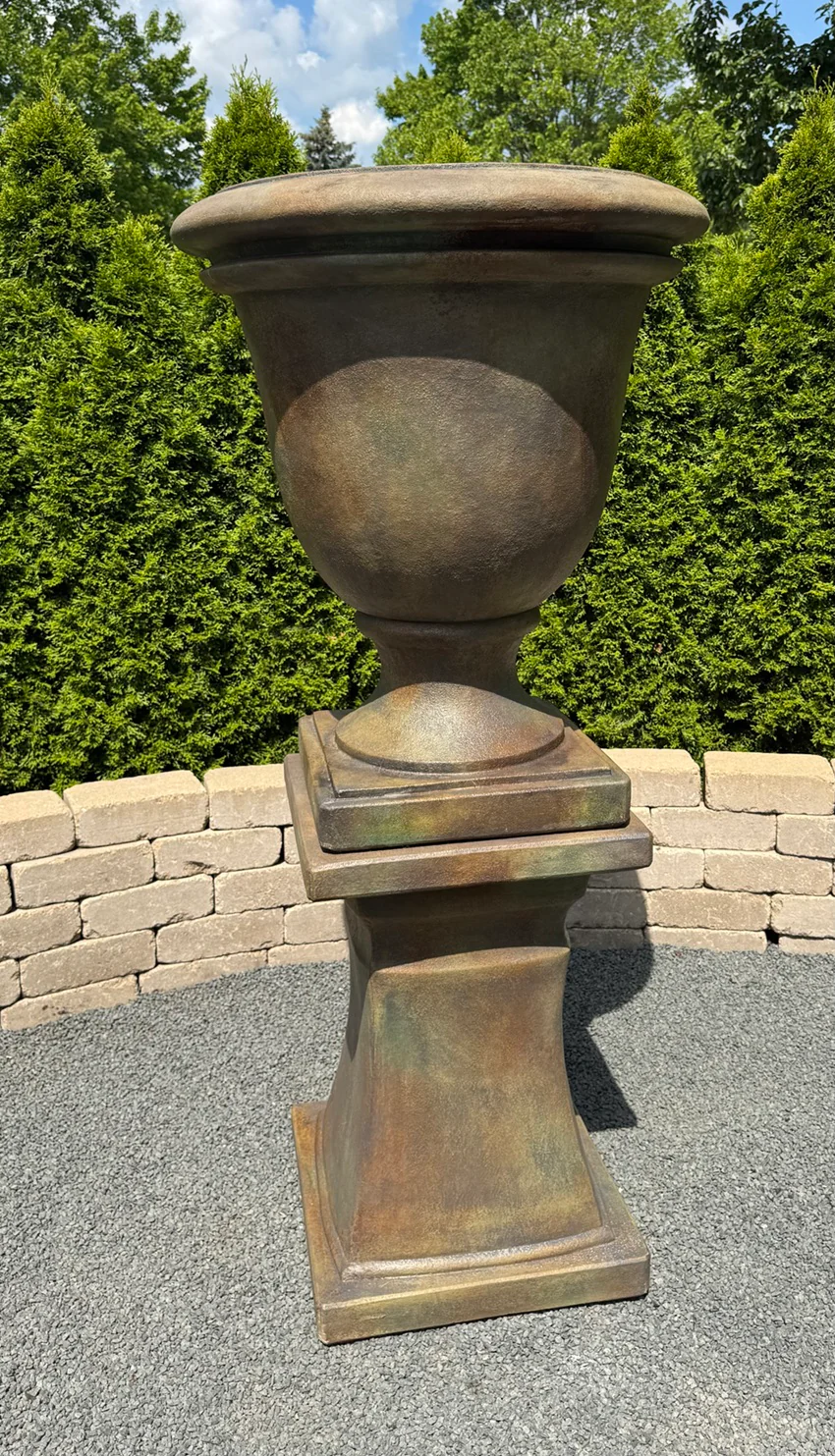 Orlando Urn & Avanti Pedestal Pairing 67" High - Image 2