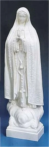 Our Lady Of Fatima 24" Sculpture White - Image 2
