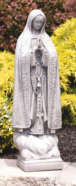 Our Lady Of Fatima Sculpture 24" High - Image 3