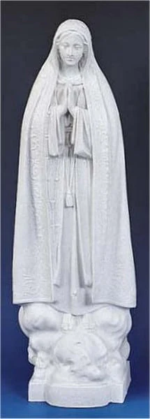 Our Lady Of Fatima Granite Garden Statue 32" High - Image 2