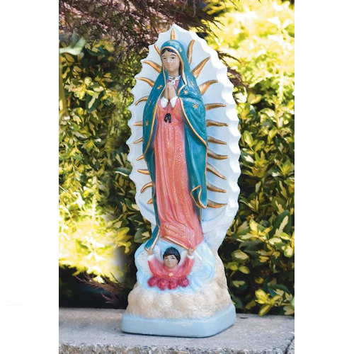 Our Lady Of Guadalupe Garden Sculpture 17.5" High - Image 2