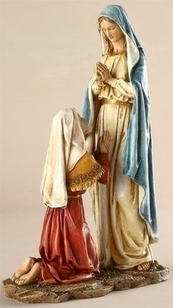 Our Lady of Lourdes with Bernadette Statue - Image 2