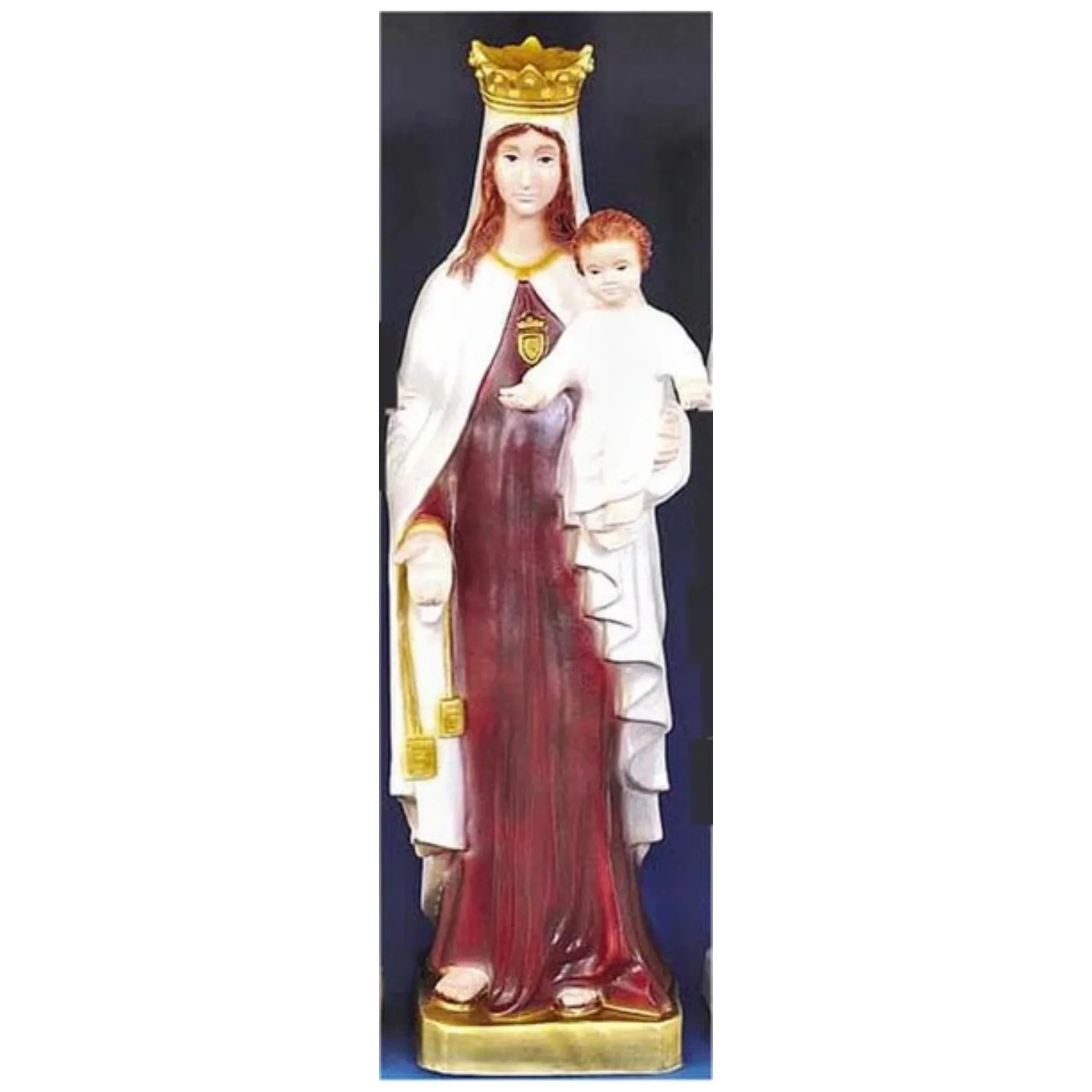 Our Lady Of Mt. Carmel Colored 24" High