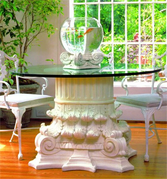 Oval Corinthian Table Base