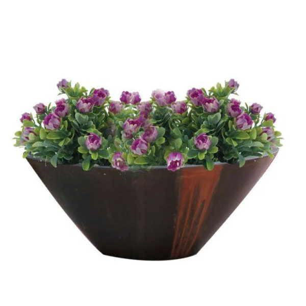 Oval Stone Outdoor Planter Medium 15" Tall