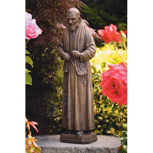 Padre Pio Sculpture 25" High - Image 2