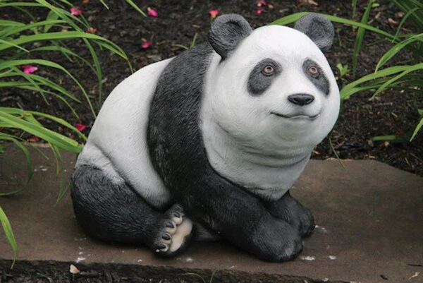 Panda Bear Sculpture Large Realistic Statue - Image 3