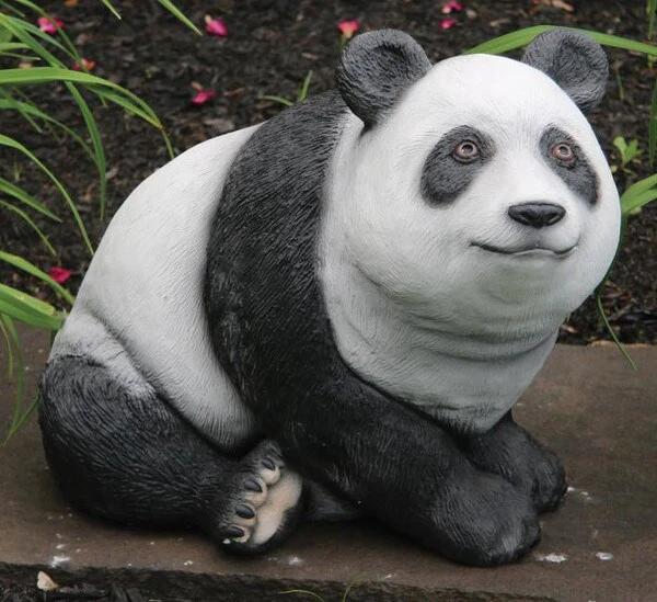 Panda Bear Sculpture Large Realistic Statue - Image 4
