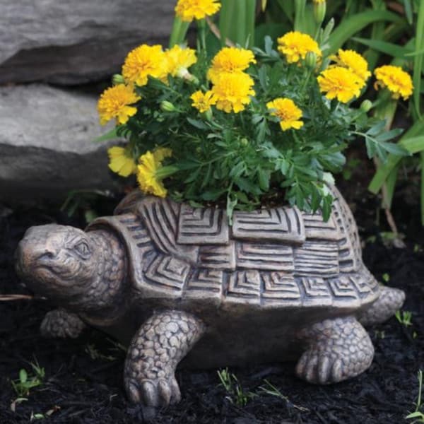 Patio Turtle Garden Planter - Image 3