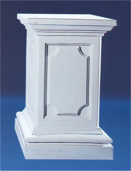 Pedestal 28" High Bonded Cararra Marble - Image 3