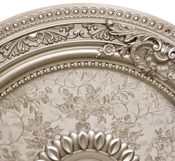 Round Champagne Ceiling Medallion 24 Inch
