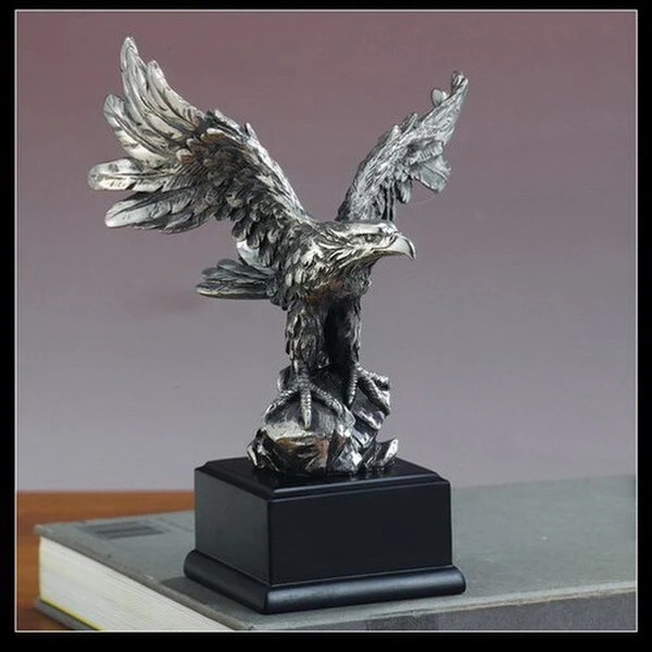 American Pewter Eagle Award Statue – 7.5" High
