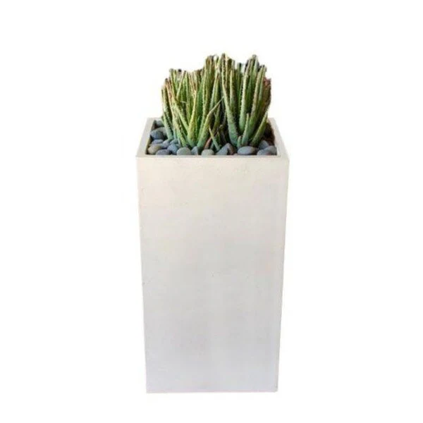 Piazza Cast Stone Outdoor Planter Medium 30" Tall