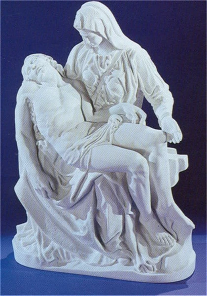 Pieta By Michelangelo 28" High Sculpture - Image 2