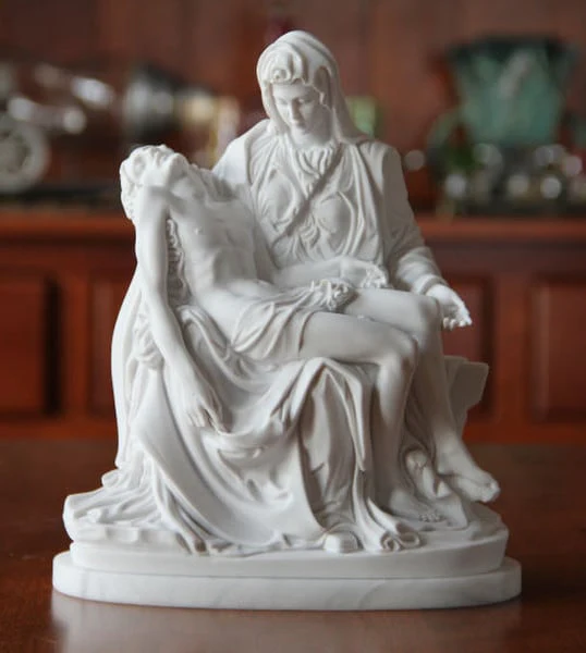 Pieta By Michelangelo 9" High