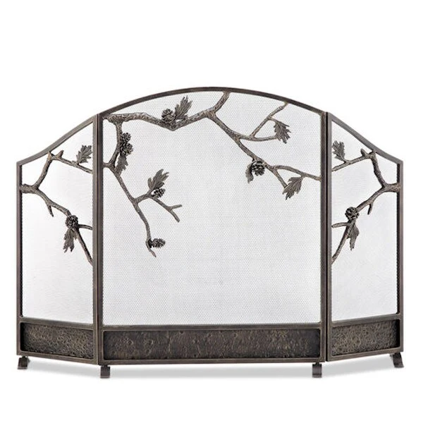 Pinecone Fireplace Screen