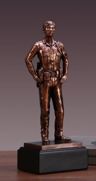 Police Officer Woman Sculpture - Image 2