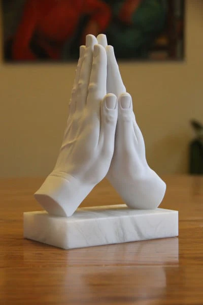 Praying Hands Marble Sculpture Large