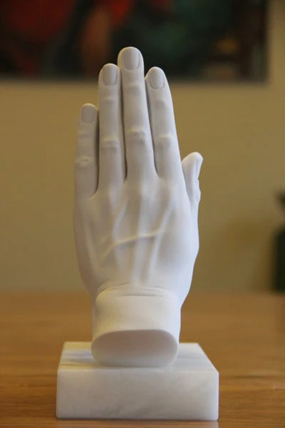 Praying Hands Marble Sculpture Large - Image 2