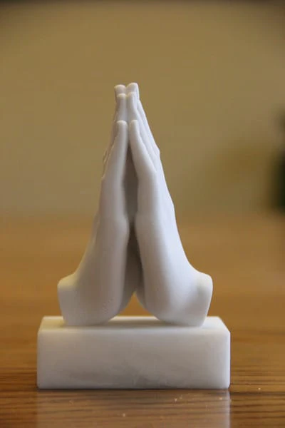 Praying Hands Marble Sculpture Small - Image 2