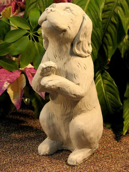 Puppy Dog Begging 14" High Statue