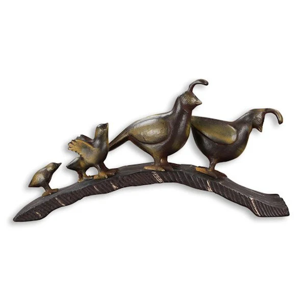 Quail Family Parade Garden Sculpture - Image 2
