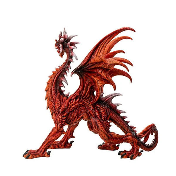 Red Dragon Sculpture Shadow-fire Sentinel - Image 2