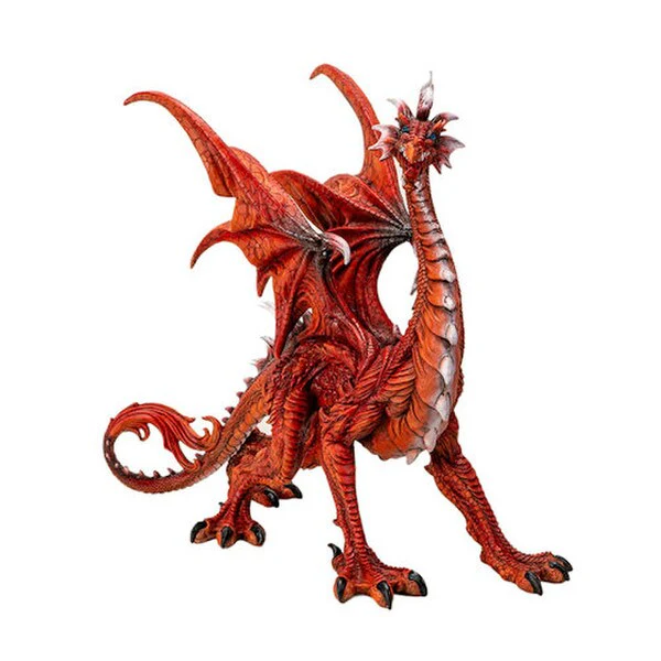 Red Dragon Sculpture Shadow-fire Sentinel - Image 4