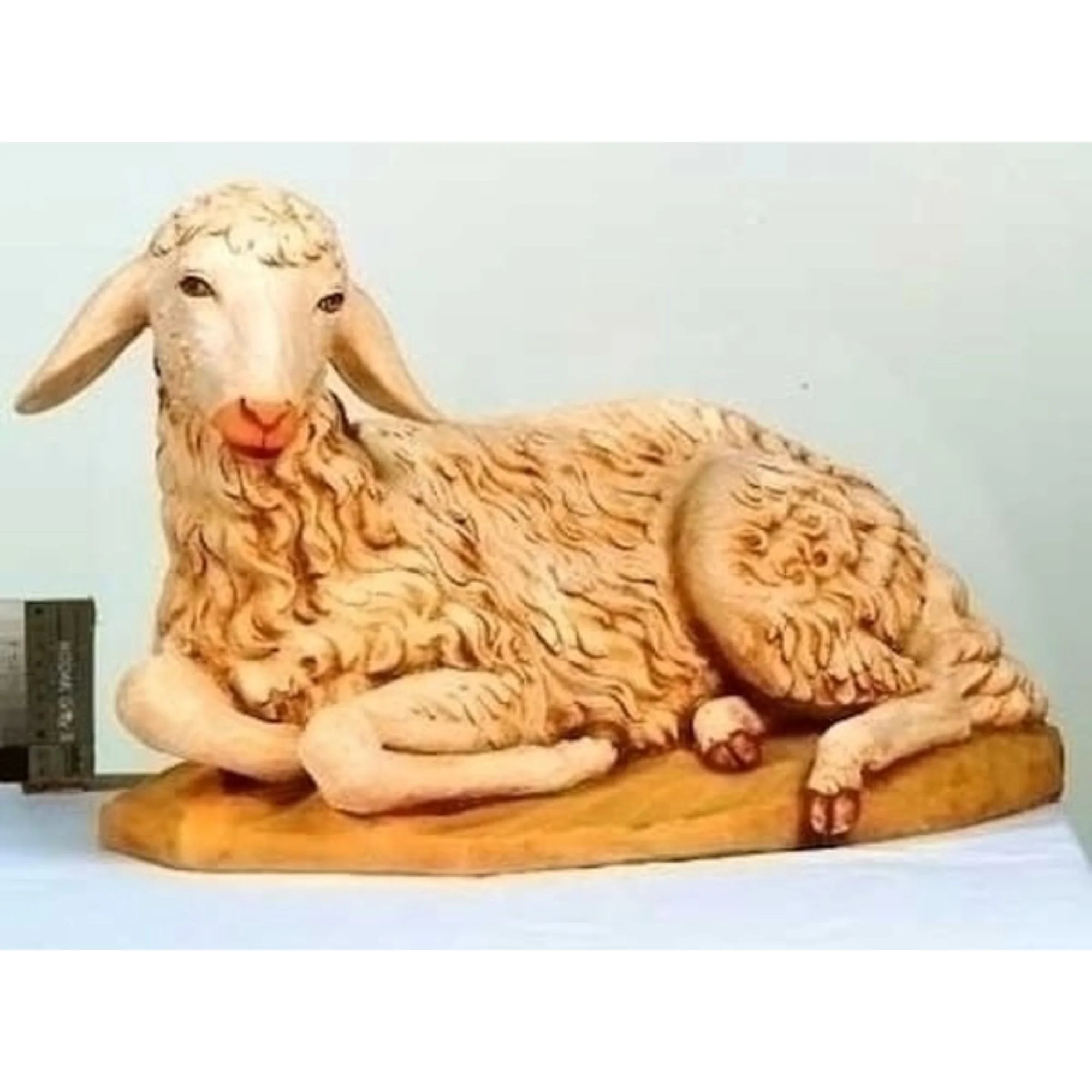 Resting Sheep Sculpture Nativity Large - Image 2