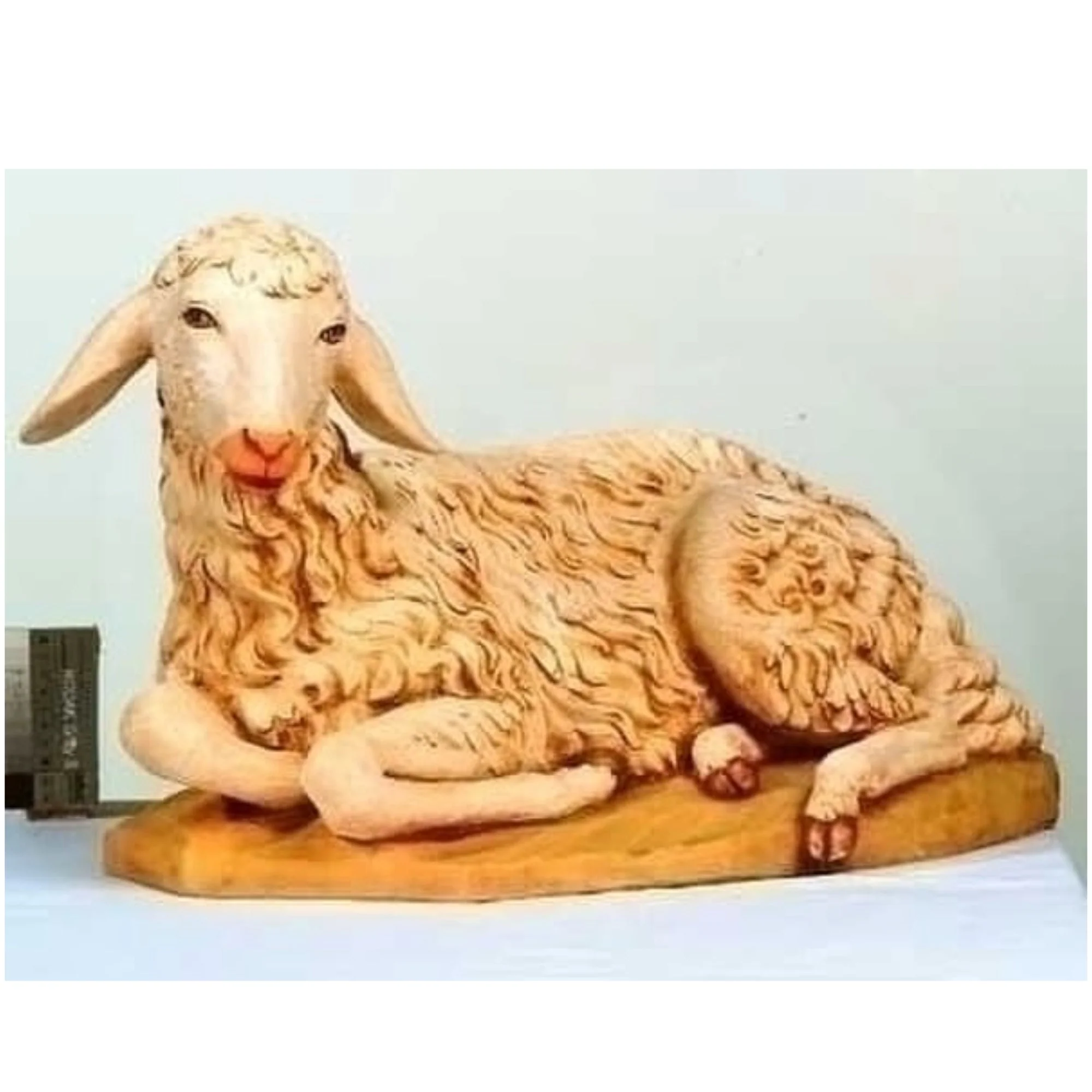 Resting Sheep Sculpture Nativity Large - Image 3