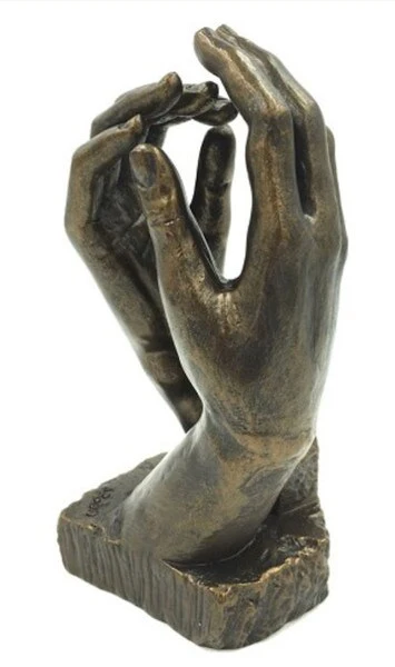 Rodin Cathedral Clasping Hands Statue Small - Image 2