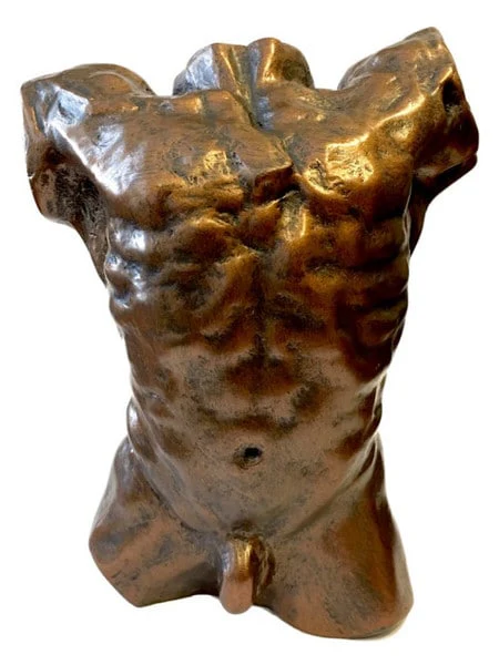 Rodin Male Nude Torso Sculpture Replica