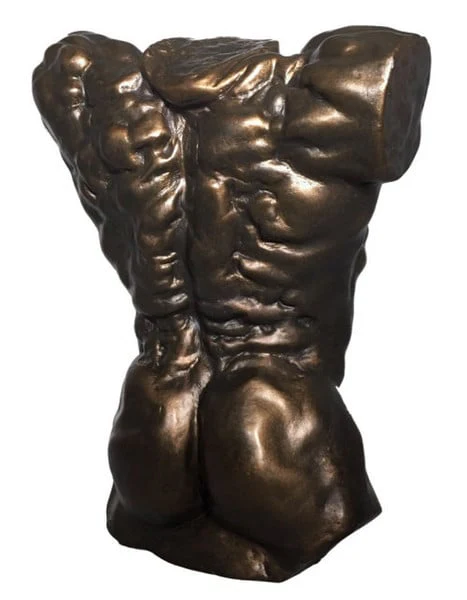 Rodin Male Nude Torso Sculpture Replica - Image 3