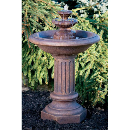 Roman Fluted Fountain 37.75" High