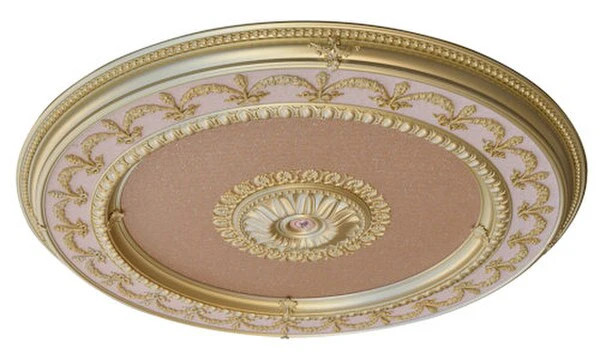 Rose Gold Round Ceiling Medallion 63 Inch - Image 3