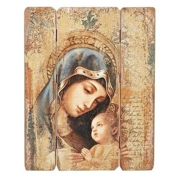 Sacred Embrace: Madonna & Child Wall Panel