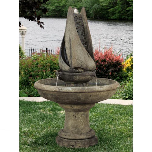 Sail Away Cement Garden Fountain 52" High - Image 3