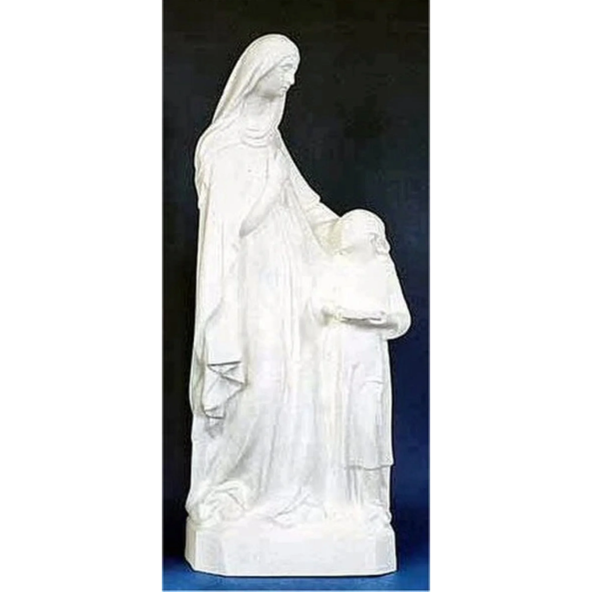 Saint Anne & Child White 24" High
