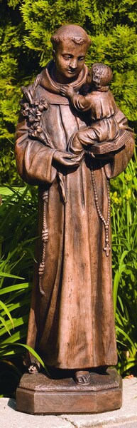 Saint Anthony With Child Sculpture 31" H - Image 3
