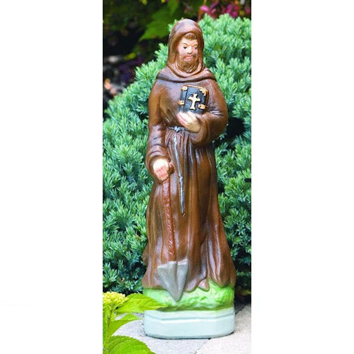 Saint Fiacre Sculpture 15" High - Image 2