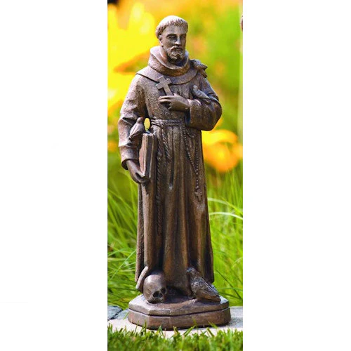 Saint Francis Borgia Garden Statue 16.5" High - Image 2